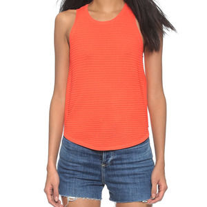 J Brand Candice Rib-Knit Tank, Sunset Orange~ XS ~Ret $258‎
